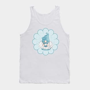 Taurus FLORAL GNOME- HOROSCOPE GNOME DESIGNS BY ISKYBIBBLLE Tank Top